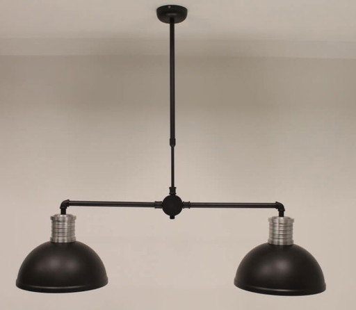 Lámpara colgante industrial Steinhauer Pelle 2 luces