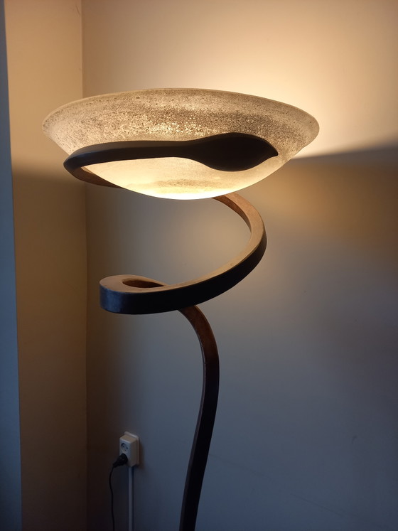 Lampada da terra di grandi dimensioni – Lampade da terra, Metal, Glass (photo 4 of 8)