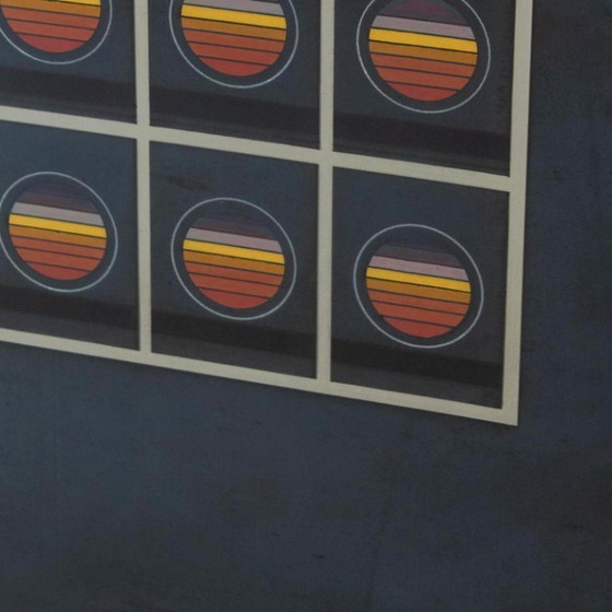 Image 1 of 1x 1970s Italian modern art lithograph poster created by Angela Trapani