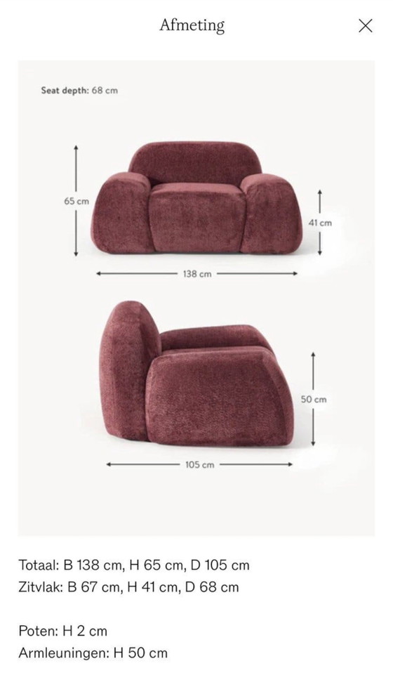 Westwing Fauteuil – Polyester (photo 3 of 5)