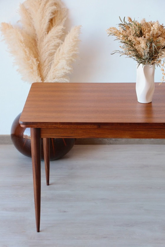 Image 1 of Table de Repas Vintage en Teck – Design Scandinave Extensible