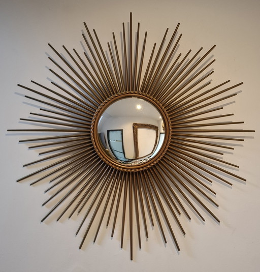 83cm zonnespiegel van Chaty Vallauris, gesigneerd in 1960.