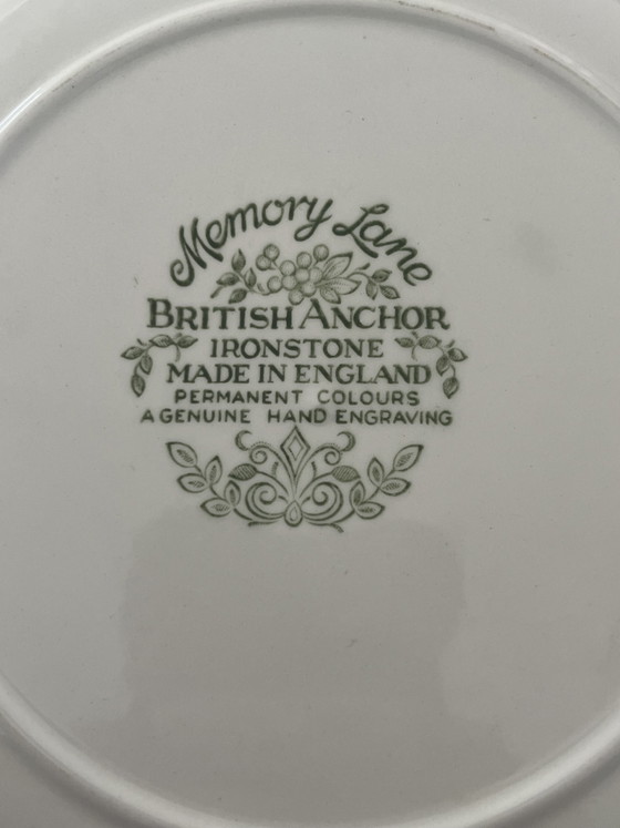 Image 1 of 2 platos llanos de loza inglesa de 26 cm | Royal Tudor Ware & British Anchor Memory Lane