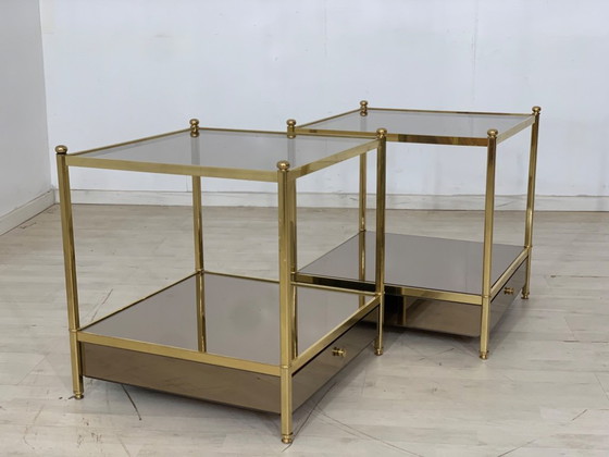 Image 1 of Nachtkastjes uit de jaren 70 Nachtkastjes Nachtkastjes Tafels Vintage ladekast