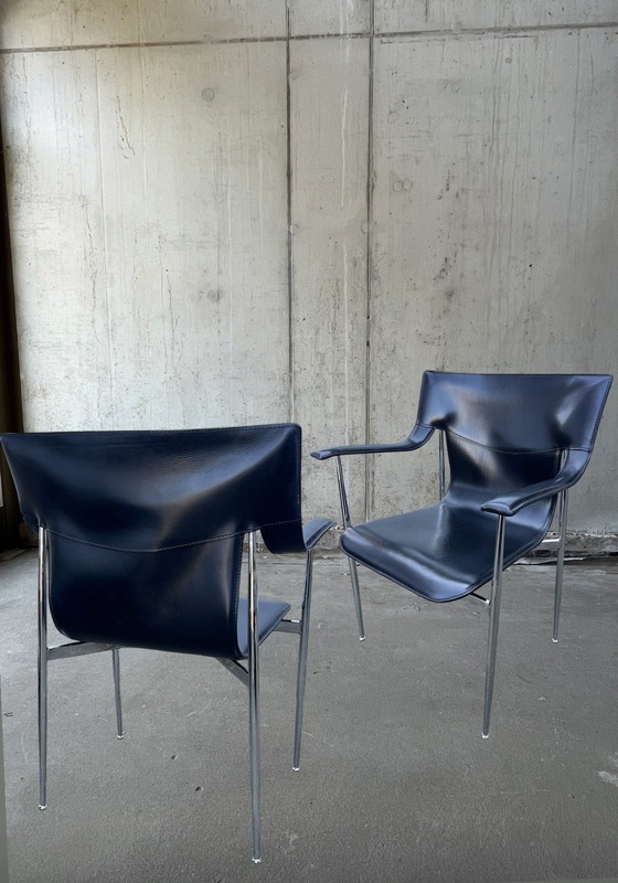 Image 1 of Set van 4 stoelen Fasem Italië, ontwerp Giancarlo Vegni & Gianfranco Gualtierotti