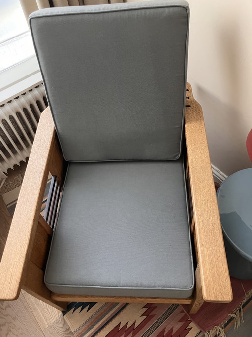 Mission-style/Morris-style vintage armchair