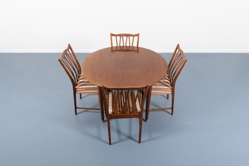 Ensemble de salle à manger suédois moderne du milieu du siècle par Nils Jonsson pour Hugo Troeds
