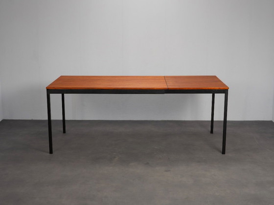 Extendable Dining Table Model 3707 by Gispen, Netherlands, 1960s – Metal, Wood (photo 2 of 8)