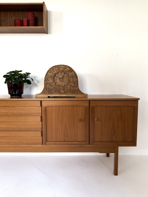 Image 1 of Orologio a pendolo vintage in rovere, Art Nouveau '73