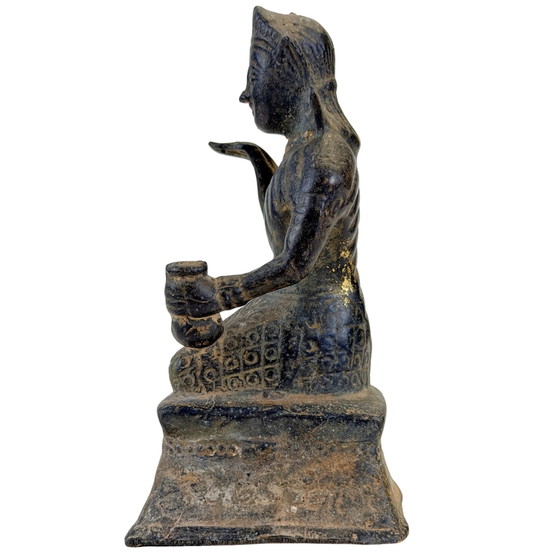 Nang Kwak Thailandese – Statuetta di Prosperità in Bronzo – 11,3 cm – Sculture, Bronze (photo 7 of 10)