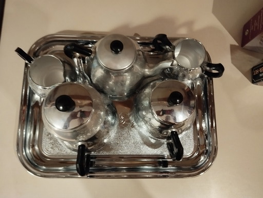 Russisches Vintage Tee-Kaffee-Service-Set Made in UdSSR in den 1970er Jahren