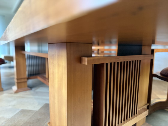 Image 1 of Très unique ! Frank Lloyd Wright for Cassina' Table à manger pour 8 personnes
