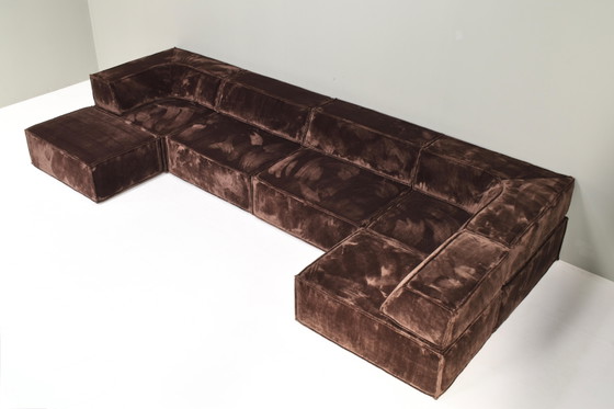 Divano componibile COR Trio marrone cioccolato Germania Svizzera 1972 NUOVA TAPPEZZERIA, Divani modulari (foto 11 di 20)