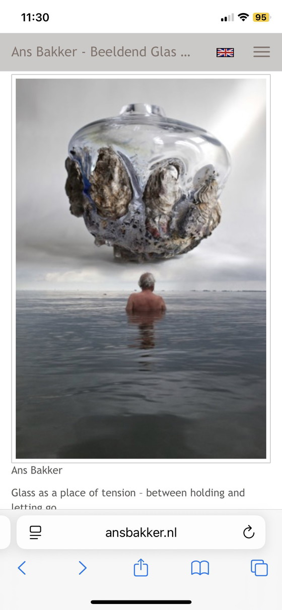 Image 1 of Hanglamp nest kunstenaar et bakker met pris en veren 