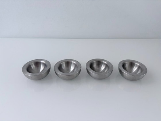 Lot de 4 coquetiers en acier inoxydable – design minimaliste – Vaisselle, rvs (photo 3 of 12)