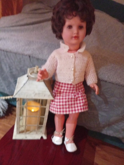 Vintage doll – cadeaus, Plastic, Textile