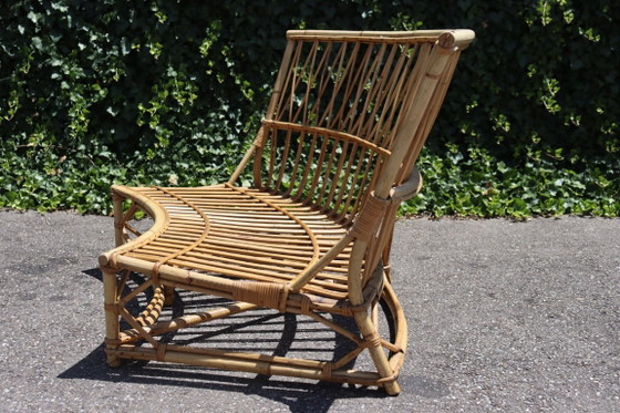 Image 1 of Divano vintage in rattan di Audoux Minet