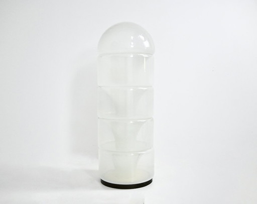 Lampada da terra Sfumato LT316 in vetro di Murano, disegnata da Carlo Nason per Mazzega, anni '70.