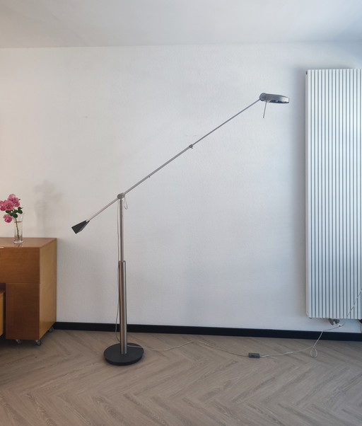 XL rvs design vloerlamp 250 cm