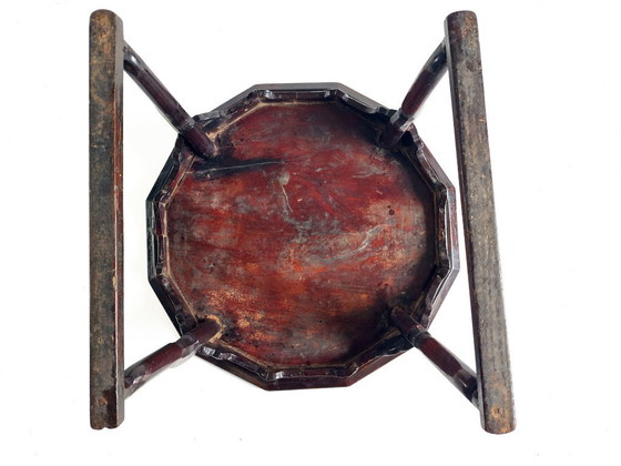 Image 1 of Antieke gelakte houten Soban-tafel uit de Joseon-dynastie, Korea, eind 19e eeuw.