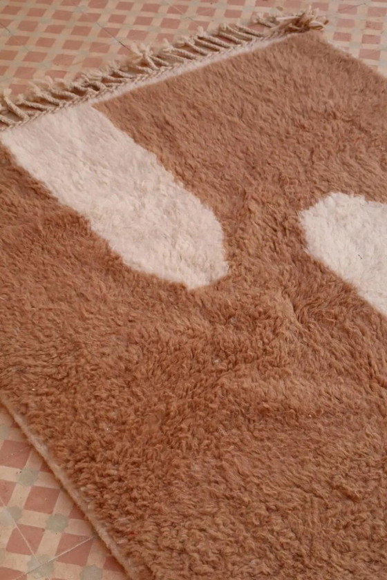 Image 1 of Tapis marocain en laine natural 200cmx150cm