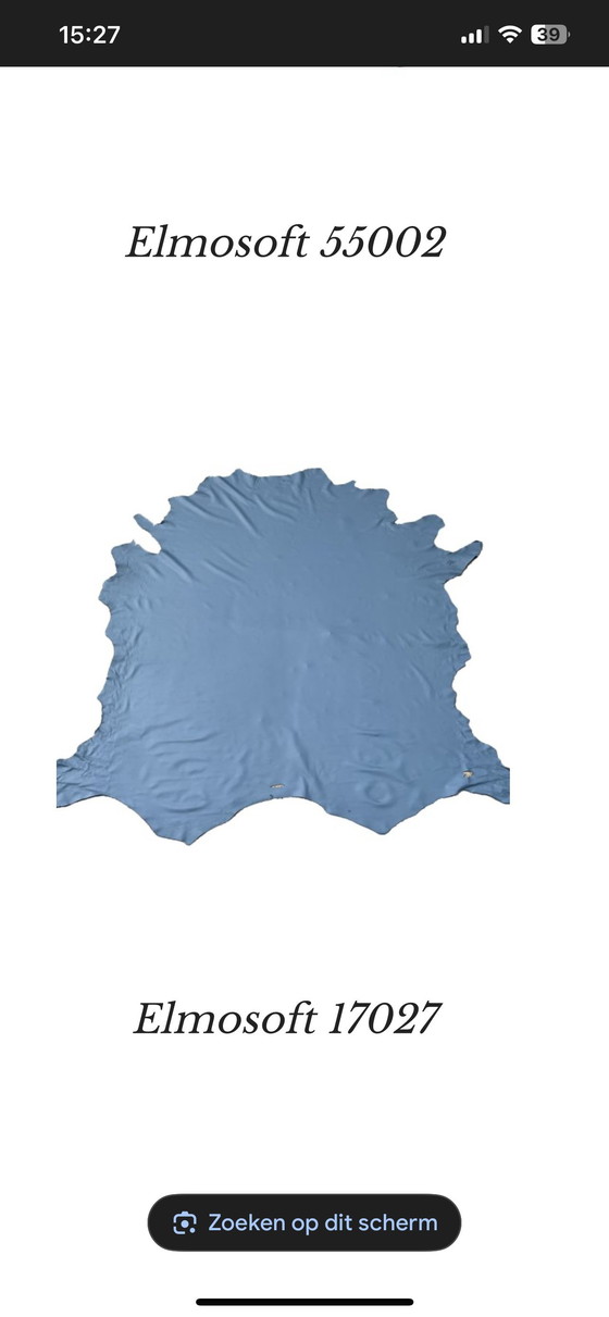 Image 1 of Leolux Lloyd relax armchair plus footstool Elmosoft leather NEW