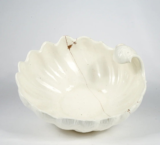 Grande zuppiera in porcellana bianca a forma di conchiglia riparata, Italia 1960 – Stoviglie, Italian Design (photo 6 of 8)