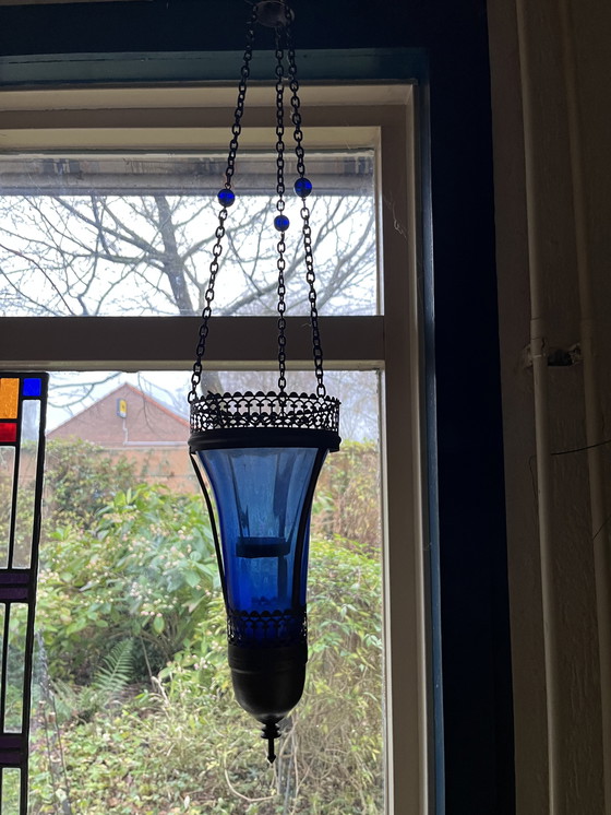 Image 1 of Lanterne turque, porte-bougie chauffe-plat