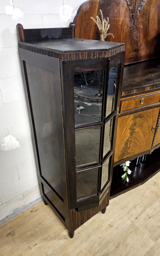 Image 1 of Buffet style Amsterdam School (J.Th Drilling Jr), meuble Art déco (Pays-Bas), boiseries en palissandre
