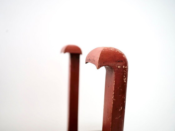 Image 1 of tavolino laterale laccato rosso art déco giapponese