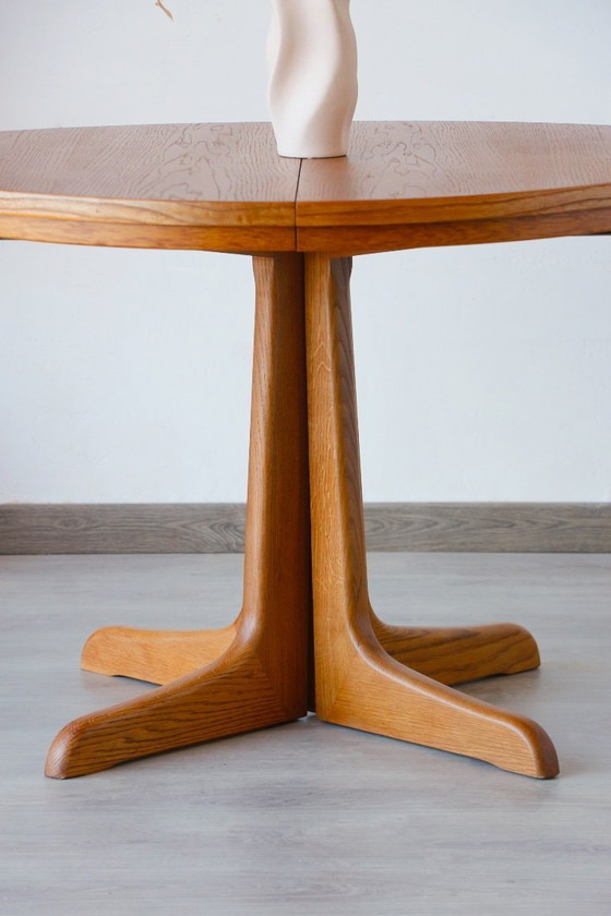 Image 1 of Extendable Vintage Oak Dining Table | Scandinavian Design