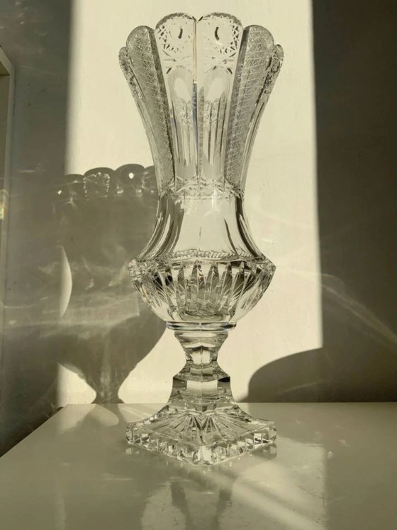 Image 1 of Rare Set of 3 Bohemian Crystal Objects – Historicism Period (ca. 1880-1890)