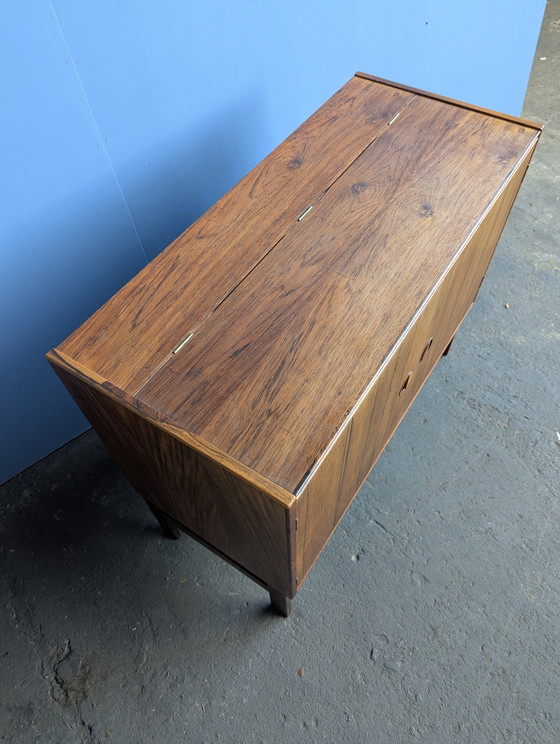 Image 1 of Meuble bar/plateau vinyle vintage danois - HG Furniture