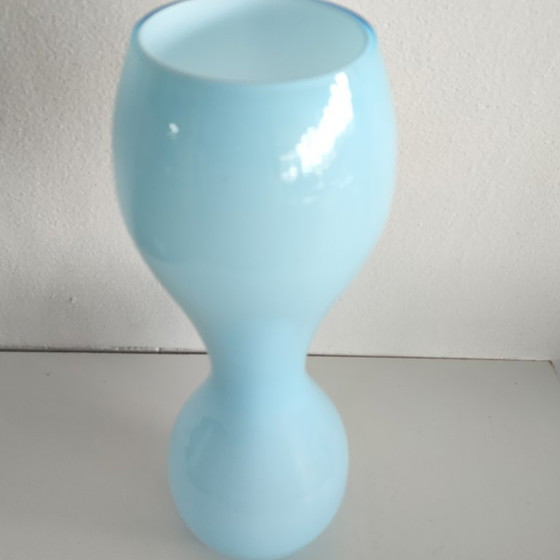 Image 1 of vintage dubbele bolvaas bloemenvaas jaren 70