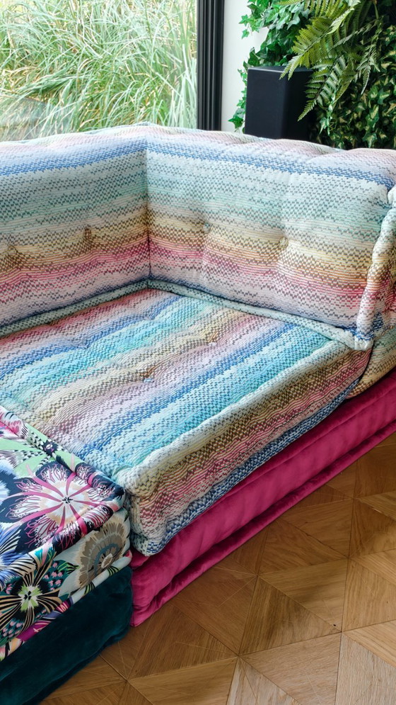 Image 1 of Roche Bobois Mah Jong Bank met Missoni Edition-elementen