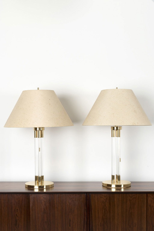 2x lampade da tavolo vintage