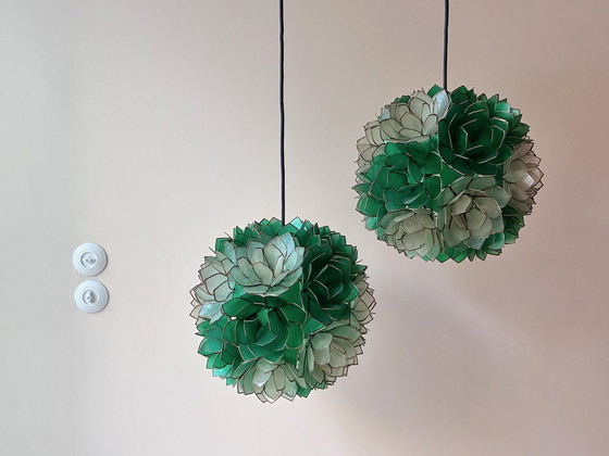 Image 1 of 1x ceiling lamp Lotus 1960 Rausch Leuchten lamp