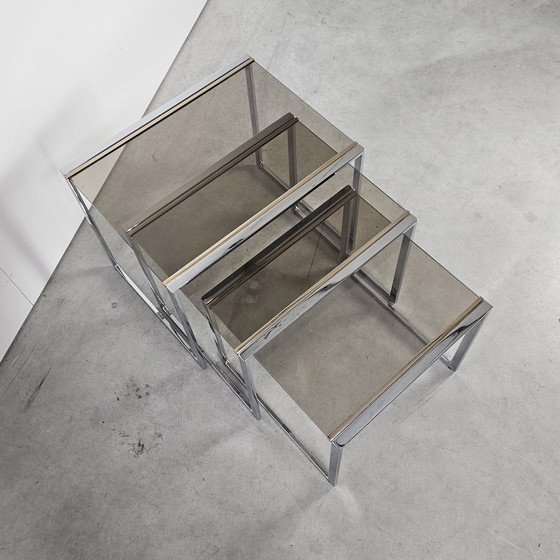 Image 1 of Tables d'appoint vintage en or 23k