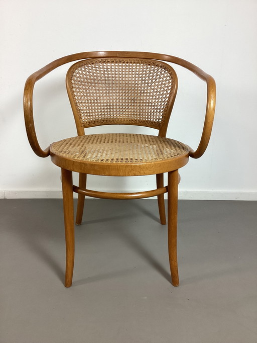 Silla Vintage 210 de Ratán de Madera Curvada