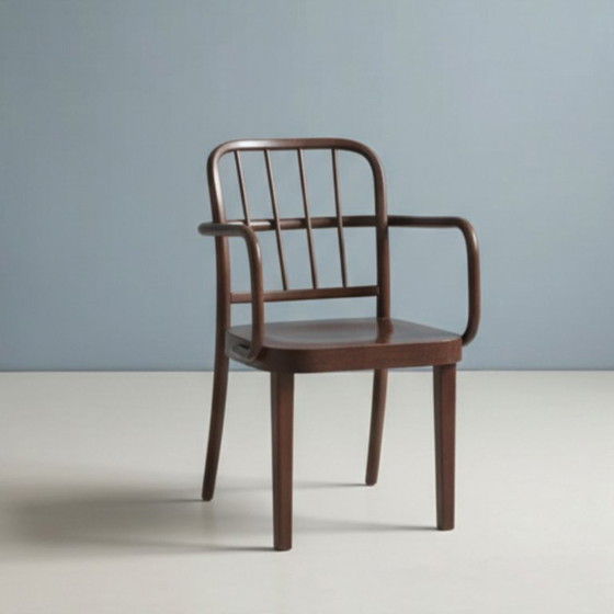 Image 1 of Dreiteiliges Set Bugholz-Sessel für Josef Hoffmann für Thonet, Tschechoslowakei, 1930er–1950er Jahre
