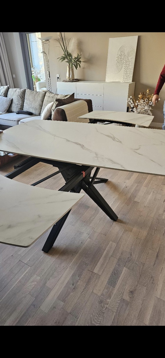 Spanish Dining Table With Chairs – Stone (photo 4 of 5)