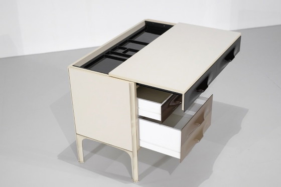 Bureau "DF2000" conçu par Raymond Loewy pour Doubinsky Frères, France 1960s. – Bureaux, Metal (photo 6 of 20)