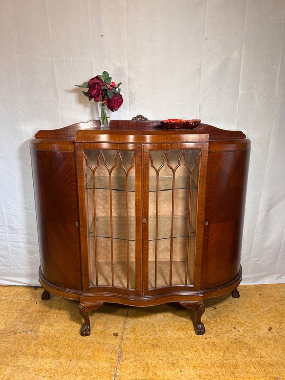 Image 1 of Late Victorian / Early Edwardian Display Cabinet (1880–1900)  A truly charming late Victorian to early Edwardian display cabinet