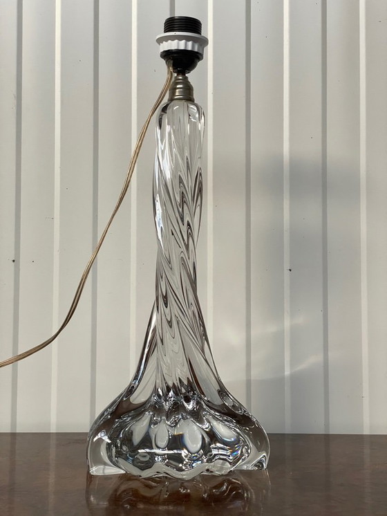 Image 1 of Vintage French Baccarat Table Lamp