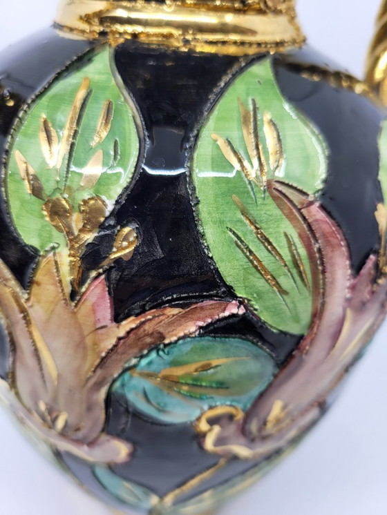 Image 1 of Vallauris RM vase, decorated with fine gold, France, French Riviera, 1950