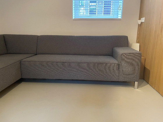 Image 1 of Montel Strike - divano angolare - mono grafite - gambe cromate