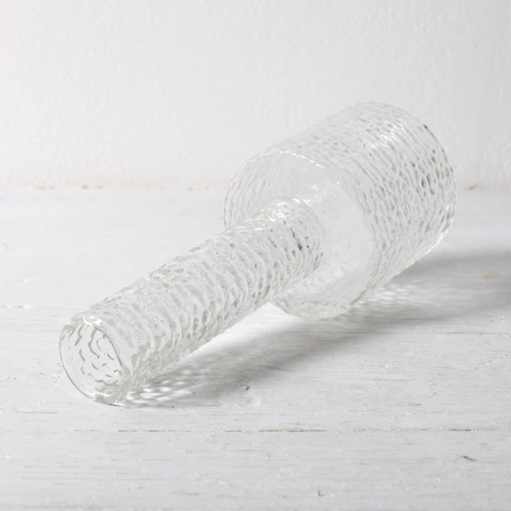 Image 1 of Small Vintage Clear Glass Vase / Single Flower Stylish Vase / Sweden / 2000s