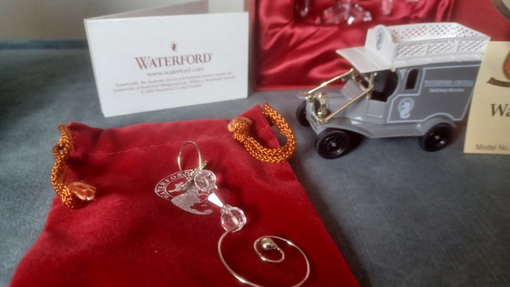 Image 1 of Adorno navideño de cristal para árbol de Navidad de Waterford Crystals, cristal de nieve