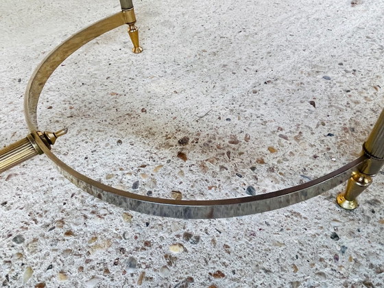 Image 1 of Mid-Century , Vintage Marble & Brass Coffee Table, 1960S