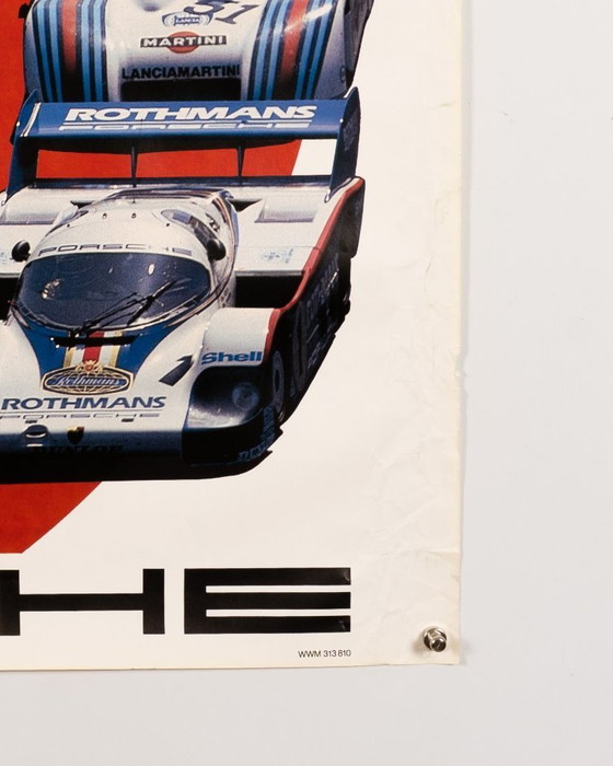 Image 1 of Porsche 6 Stunden Fuji – Poster originale Porsche vintage del 1982 del Gruppe C – Vintage Motorsport – 102x76 cm
